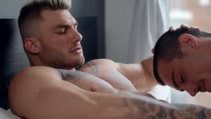 Gods Of Men: Inked huge penis William Seed handjob