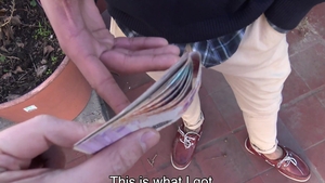 LatinLeche: Too cute student blowjob for cash