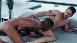 Noir Male: Athletic Jacen Zhu touches huge penis