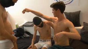 18 Year old Caruso, German teen threesome hammer ( Deutsch homo DP Fisting)
