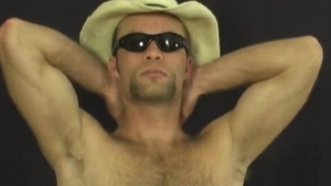 Redneck Mike Plays With dildos